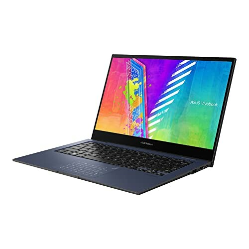 ASUS VivoBook laptop with colorful display