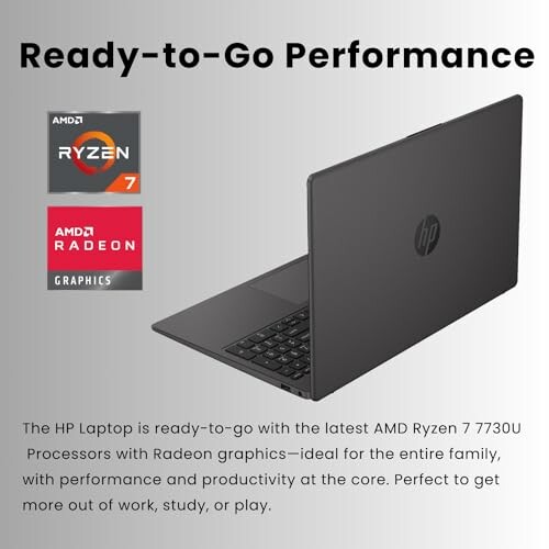 HP Laptop with AMD Ryzen 7 and Radeon graphics