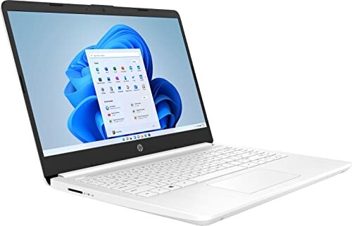 HP laptop with Windows 11 display