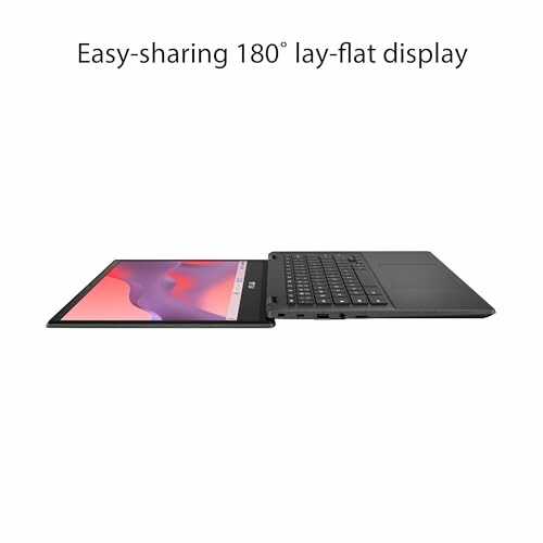 Laptop with 180-degree lay-flat display