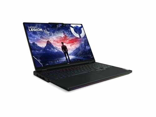 Lenovo Legion gaming laptop with open screen.