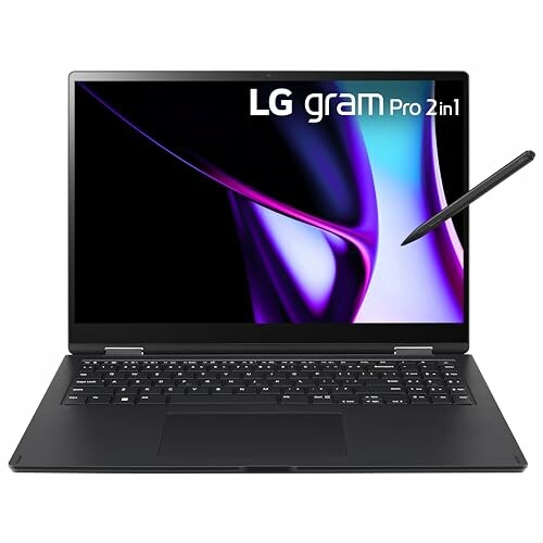 LG Gram Pro 2-in-1 laptop showcasing its sleek design and versatility for various tasks.