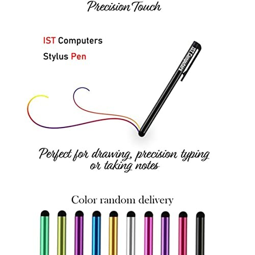 Stylus pen set for drawing and typing with color options.