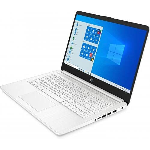 White laptop with Windows operating system screen